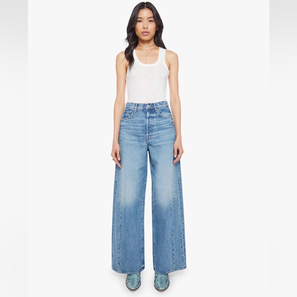 MOTHER The Pipe Dream Button Sneak Jean in Folk Star sz. 27
